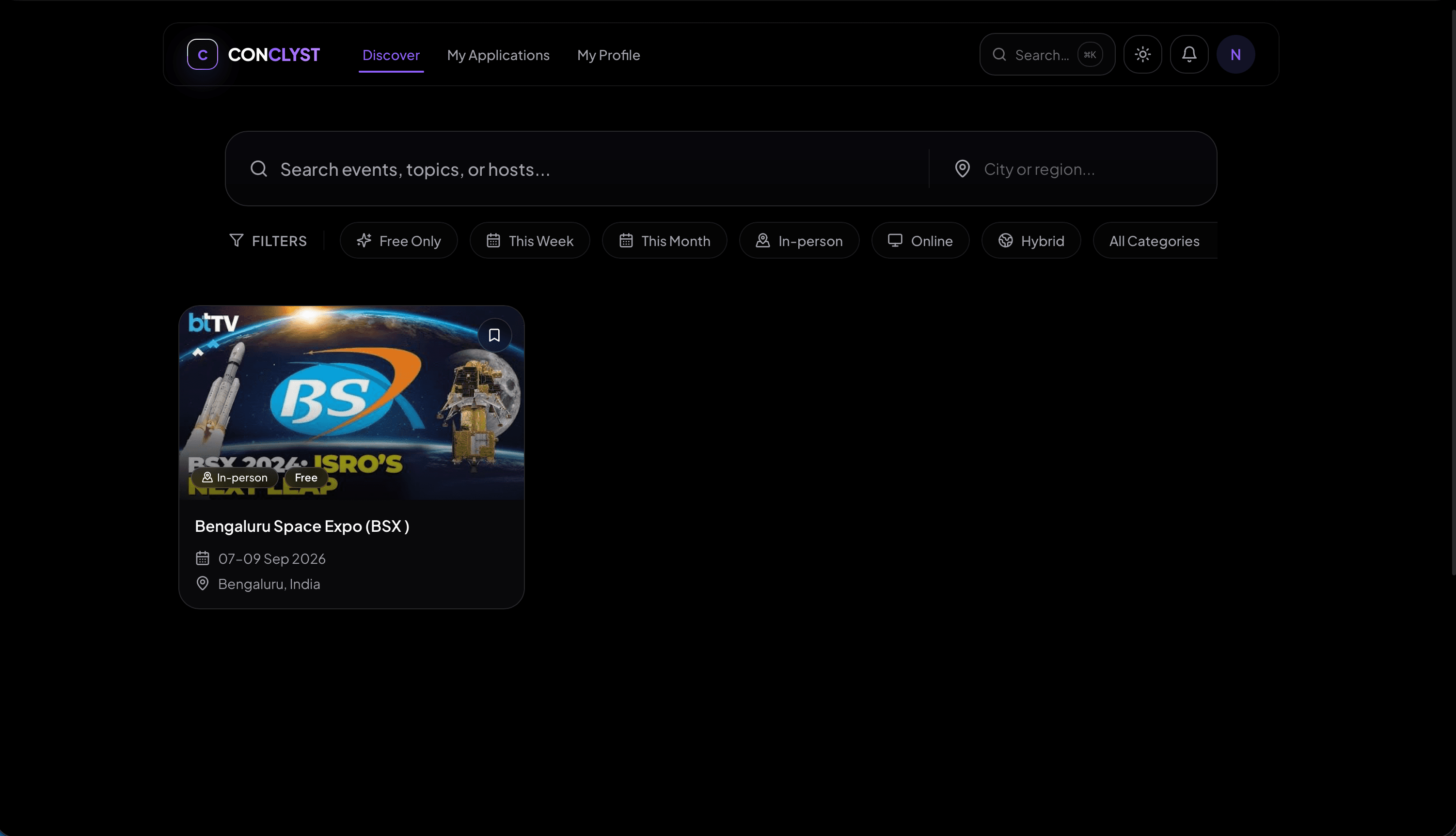 CONCLYST Dashboard