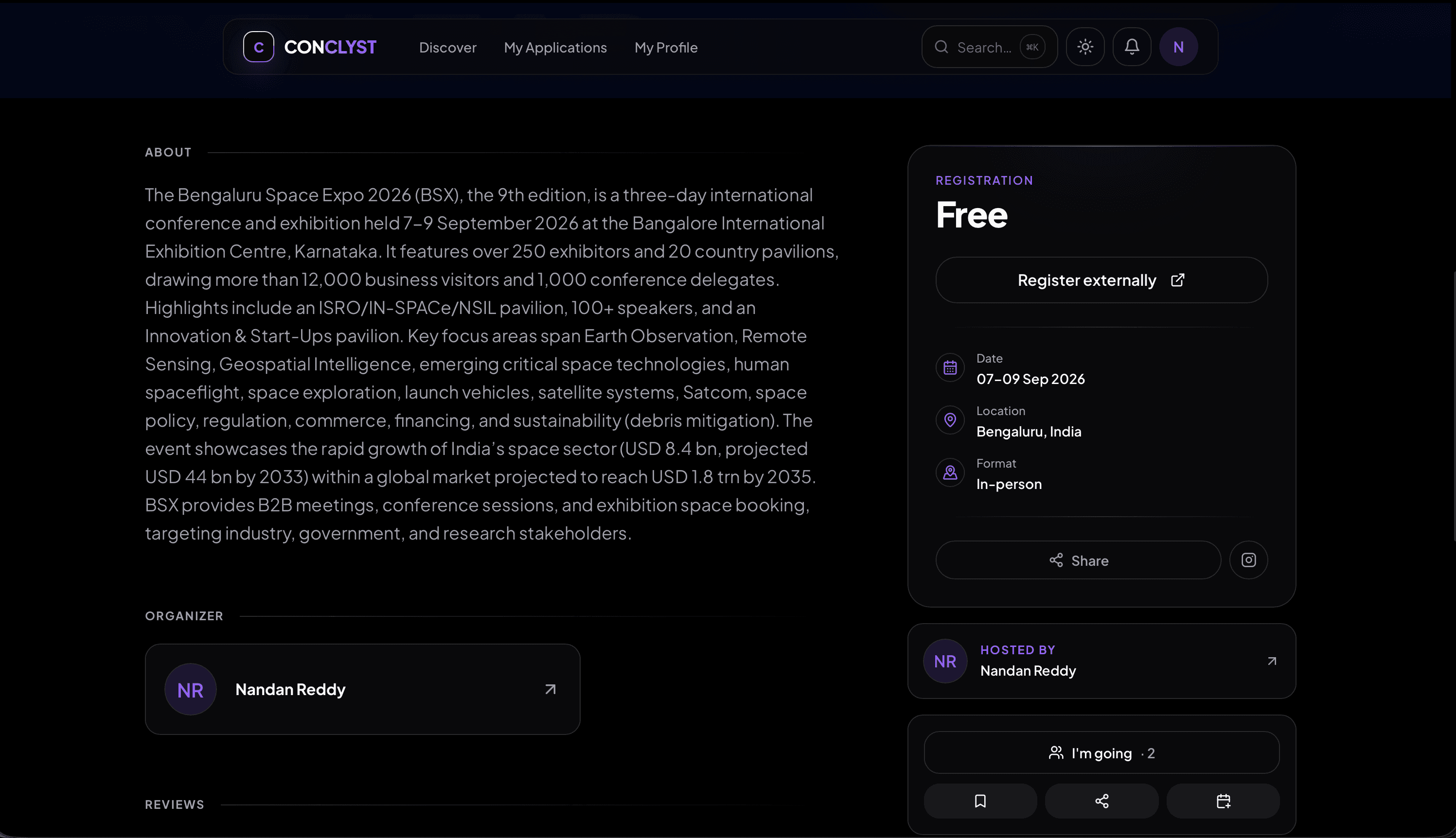 CONCLYST Dashboard